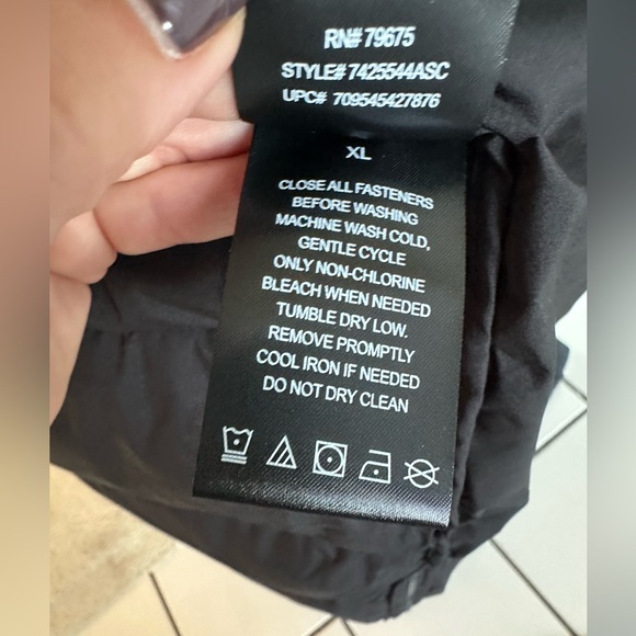 NWT London Fog Black Long Puffer Coat - X-Large - Picture 16 of 16